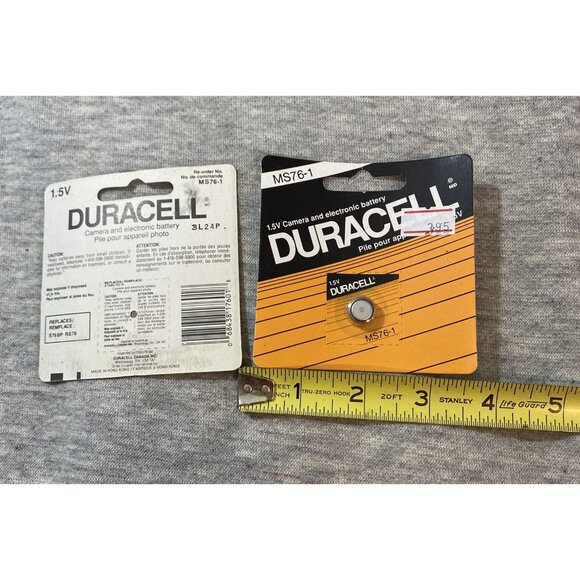 Duracell MS76-1 Silver Oxide 1.5V Button Cell Battery for Cameras - Picture 6 of 7